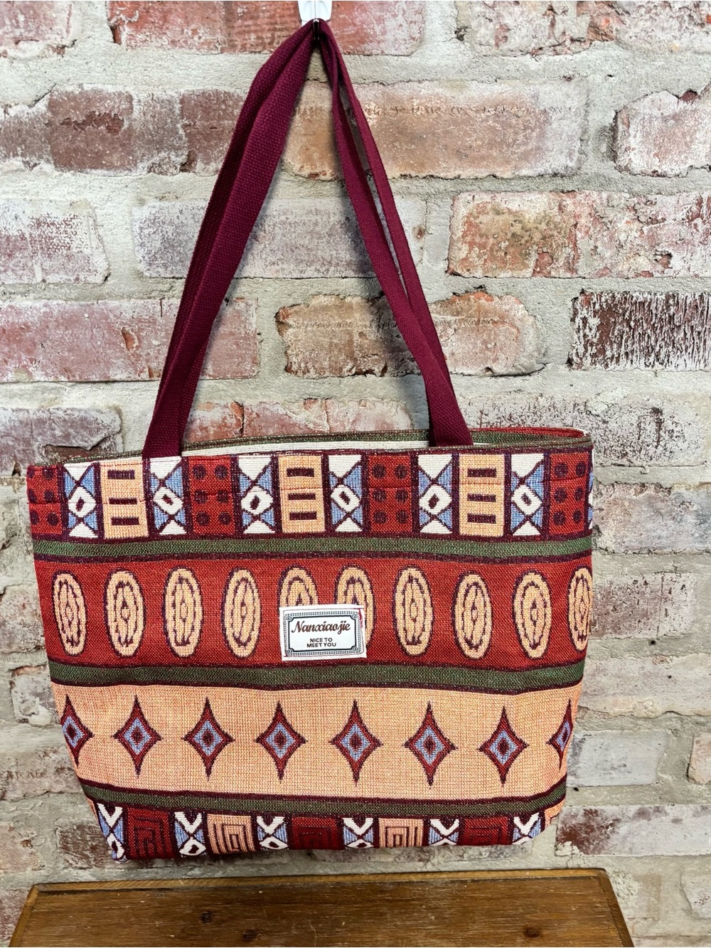 Boho zipper bag